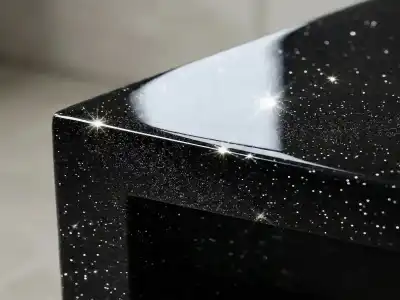 EG-EF 692 - Folie für Möbel und Wand, Glitzer und Glanz, Schwarz